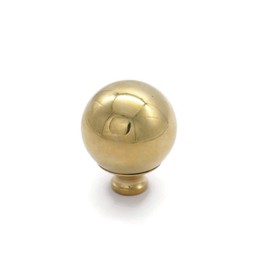 Restore Hardware Brass Bed Ball Finial Cannon Ball Frame Brass Bed Ball 1 3/4" Diameter X 2 1/4" High, 3/8" Thread