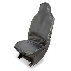 LST Car Seat Cover Faux Leather Universal Front Seat Cover - Waterproof, Oil Resistant, Scratch-Resistant, Easy Care for Workshop, Sports, Work, Car Seat Protector, Front Seats, Driver's Seat, Side