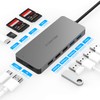 LENTION USB C Hub with 3-Slot Card Reader, 4K HDMI,