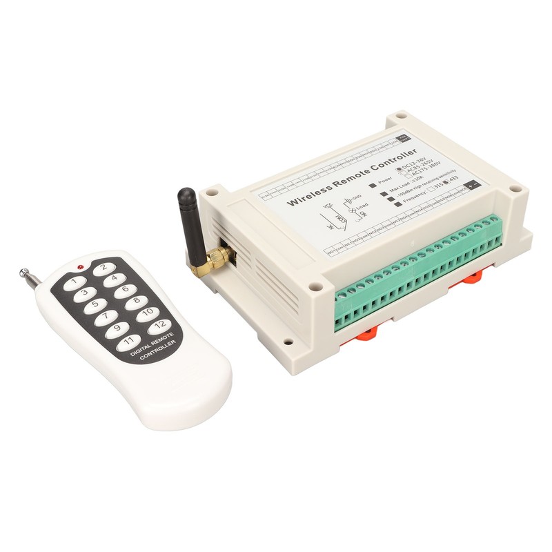 Wireless Remote Control System 12 Channel RF 10A Relay Receiver