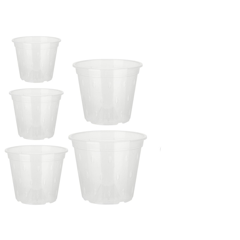 Orchid Flower Pot Breathable Clear Orchid Planting Pot with Holes