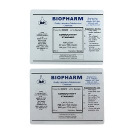 Biopharm Conductivity 2-Point Calibration Standard 2-Pack 8oz Each 100 uS and 1413 uS NIST Traceable