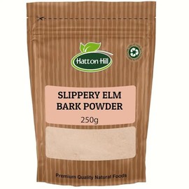 Slippery Elm Bark Powder 250g by Hatton Hill | Eases Discomfort, Soothes Digestion & Upset Stomach, Helps Soothe The Throat and Coughing,