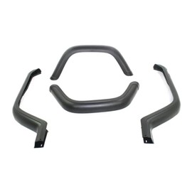 KarParts360 For Jeep Wrangler 1990 91 92 93 94 1995 Fender Flare Kit Driver And Passenger Side | Pair | Front And Rear | Black | Made OF Plastic | 4 Pieces