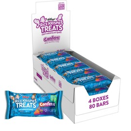 Rice Krispies Treats Made with Whole Grain, Crispy Marshmallow Squares, Confetti (80 Bars)