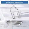 Chrome Shower Curtain Hooks Rings，Double Sided Shower Curtain Hooks Rust