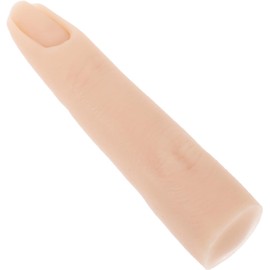 Dedo de Silicona Rosa para Practicar Uñas Acrílicas, Flexible Modelo Realista y Flexible, Uso Profesional o Personal, Adecuado para Principiantes y Entrenamiento de Precisión
