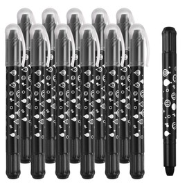 PATIKIL Watercolor Gel Crayon, 12Pcs Washable Twist Crayons for Coloring, Drawing, Painting, Black