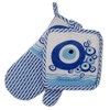 Greekshops.com Decorative Oven Evil Eye Mitt and Potholder 2 pc.