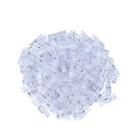 Mini Clear Pegs, 100 Pcs Tiny Photo Clips Clothes Pegs Transparent Plastic Photo Pegs for Art Craft DIY Party Wedding Decoration 3 * 25mm