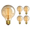 CTKcom Vintage Edison Bulb(4 Pack)- Antique Incandescent Bulbs Dimmable 40W