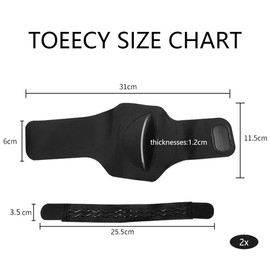 TOEECY Arch Support for Plantar Fasciitis, Arch Support, Adjustable Women Men Foot Pads for Relief of Flat Feet, Plantar Fasciitis and Heel Spurs, High Arch