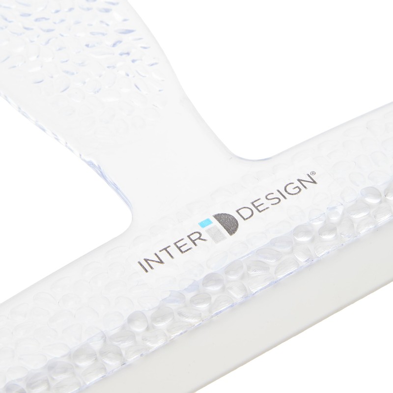 iDesign Shower Squeegee with Strong Suction Cup, Small Plastic Window