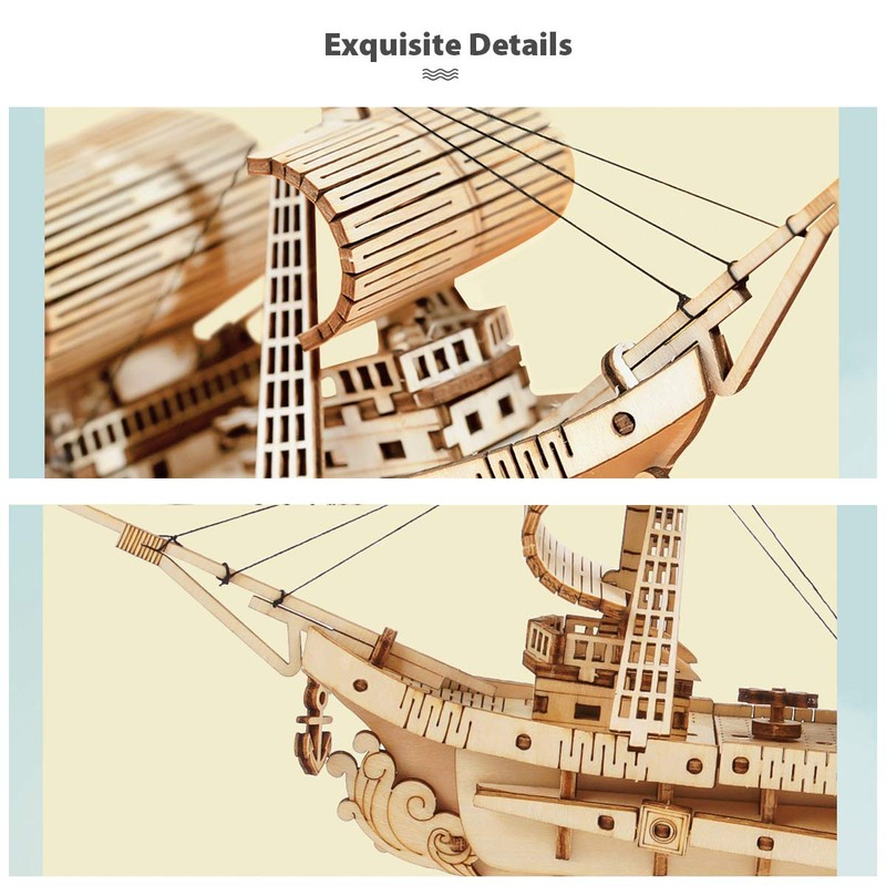 Rolife 3D Wooden Puzzles Model Kit for Adults to Build,