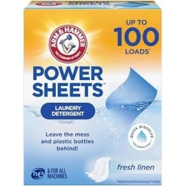 Laundry Detergent Sheets Fresh Linen Eco Friendly Travel Portable Cleaning