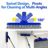 ITTAHO 2 Pack Grout Brush with Long Handle, 56.5'' Swivel