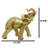 Ebros Gift Auspicious Large Thai Buddha Feng Shui Golden Elephant