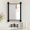 OLDRAINBOW Industrial Pipe Mirror for Bathroom,Rectangle Iron Wall Mirrors for