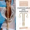 Long Ponytail Extension, 60cm Long Braided Ponytail with Tie Ponytail