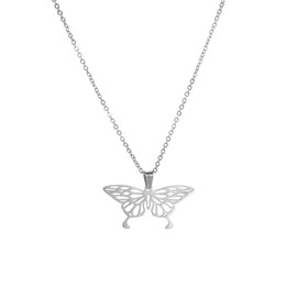 kkjoy Origami Necklace Stainless Steel Cute Animal Pendant Necklace for Women Girls, Stainless Steel