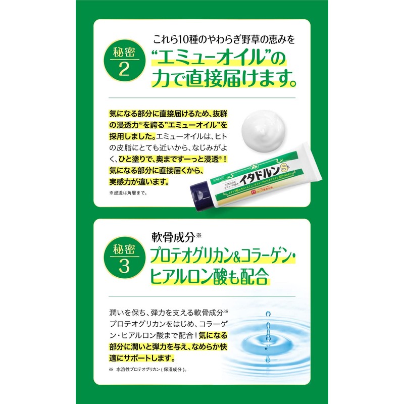 ハーブ健康本舗 イタドルンS 50g ジェルクリーム [ コラーゲン ヒアルロン酸イタドリ 10種の自然野草 配合 国内製造