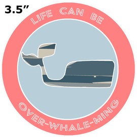 Athena Brands Blue Whale Life Can Be Over-Whale-Min - Lobster Claw Red