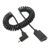1.8m Coiled Cable Micro HD Multimedia Interface to Female HD
