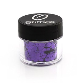 GLITTIES - Plum - (.094") - Purple Hexagon Glitter - Solvent Resistant Nail Glitter for Gel, Acrylic, Nail Polish, Nail Art Supplies - Made in The USA - (10 Grams)