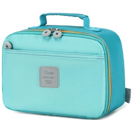 CAMTOP Lunch Box Kids Boys Girls Insulated Lunch Cooler Bag Reusable Lunch Tote Kit for School Travel (Lake Green)