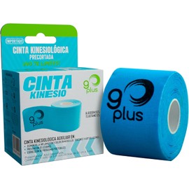 Cinta Kinesiologica Azul 5 m Precortada Go Plus