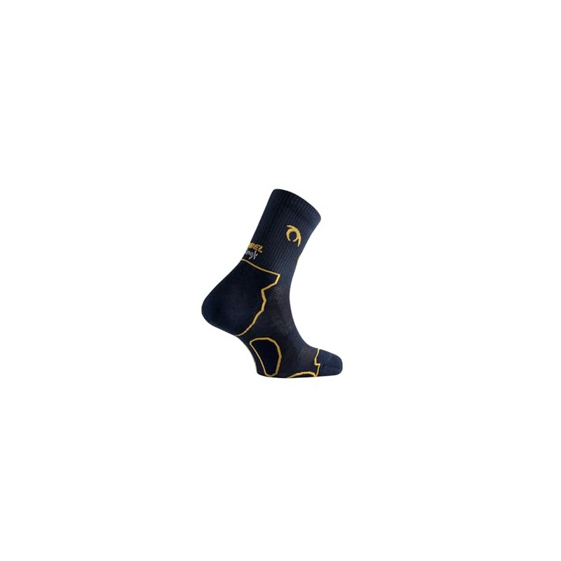Lurbel Tierra Pilger Toe Separator Trekking Socks Breathable Seamless, Navy/Yellow,