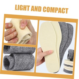 Ipetboom Merino Wool Shoe Insoles Warm and Comfortable Boot Inserts for Women Men