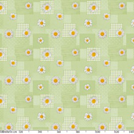 Anro Oilcloth, Tablecloth, Chamomile Patchwork