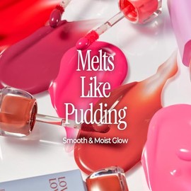 LOVB LOVB - Tinte de labios coreano Pudding Glow  Brillo labial de larga duración y alta pigmentación, hidratante                                     