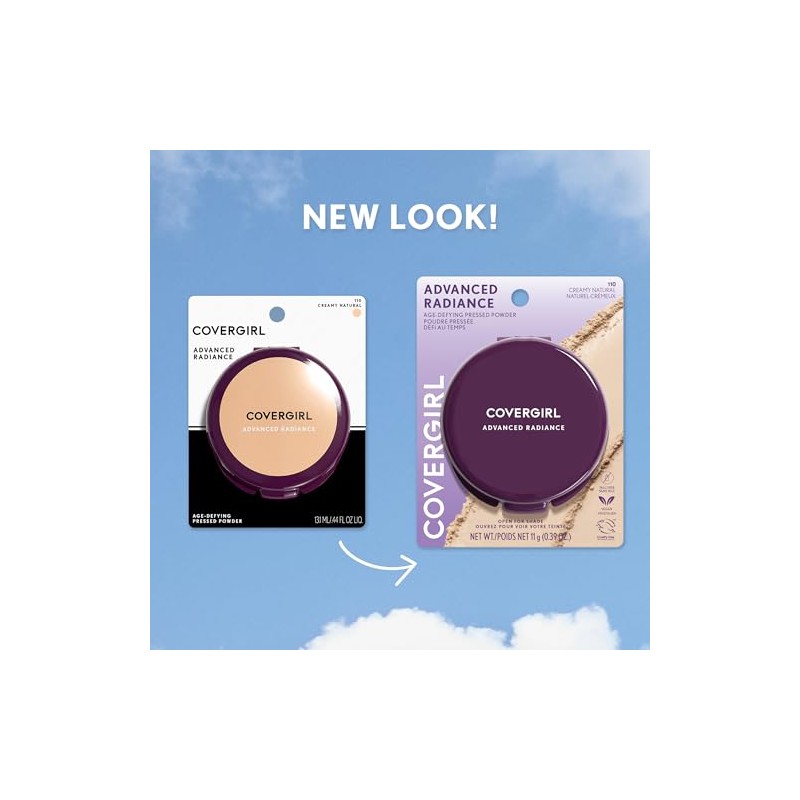 COVERGIRL Advanced Radiance Age-Defying Pressed Powder, Natural Beige .39 oz