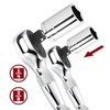 Powerbuilt 2 Piece 1/4-Inch and 3/8-Inch Stubby Ratchet Set, Quick-Release