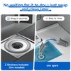 1.25"-2.6" Shower Drain Hair Catcher, Magnetic Floor Drain Stopper(1 Pack)