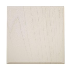 3 1/2"W x 3 1/2"H x 7/8"P Americraft Solid Hardwood Stain Grade Standard Smooth Rosette with Decorative Edge, Maple