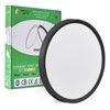 15.8 Inch Black LED Flush Mount Ceiling Light, 32W, 3480LM,