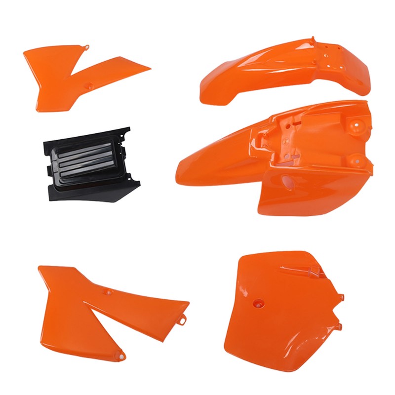 Motorcycle Fairing Cover Kit Orange Front Wheel Mudguard Splash Guard
