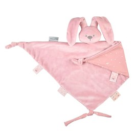 Nattou Big Comforter Doudou Rabbit Lapidou, 65 cm, Lapidou Old Pink