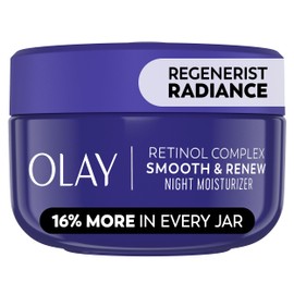 Olay Regenerist Radiance Retinol Face Moisturizer: Smooth & Renew Cream for Women - Fragrance-Free, Anti-Aging, Anti-Wrinkle, Tightening & Brightening - 2 Oz