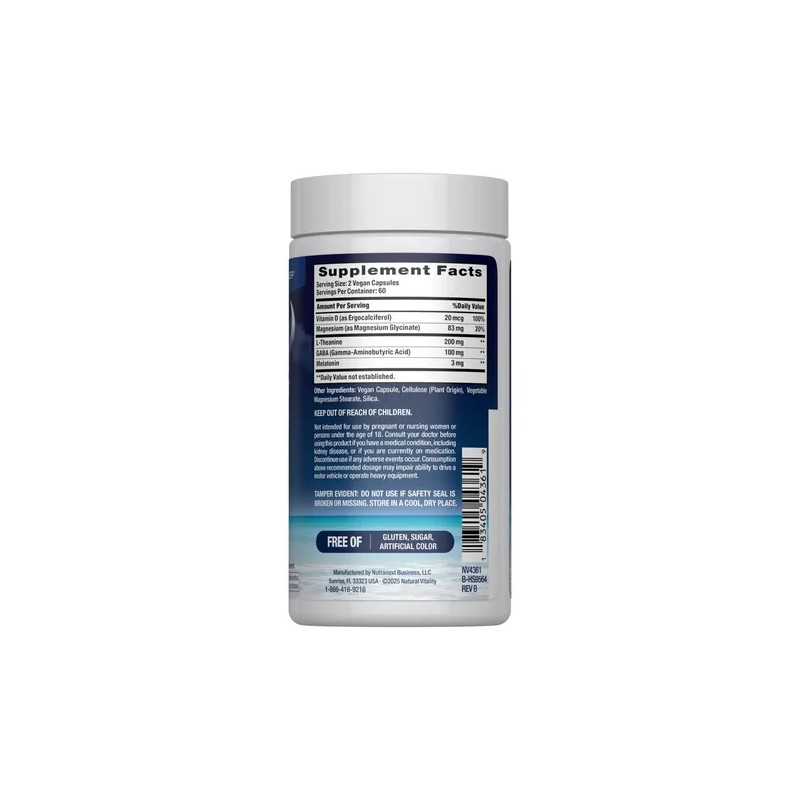 Natural Vitality Calm Sleep Magnesio 120 Cápsulas