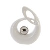 GILDE Sculpture, Ceramic, White, Höhe 22 cm