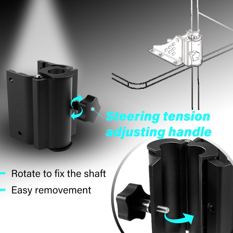 Universal Pontoon Trolling Motor Mount Fit for Shaft with 1.15"