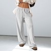 Djeanxa Low Rise Sweatpants for Women Y2K Straight Wide Leg