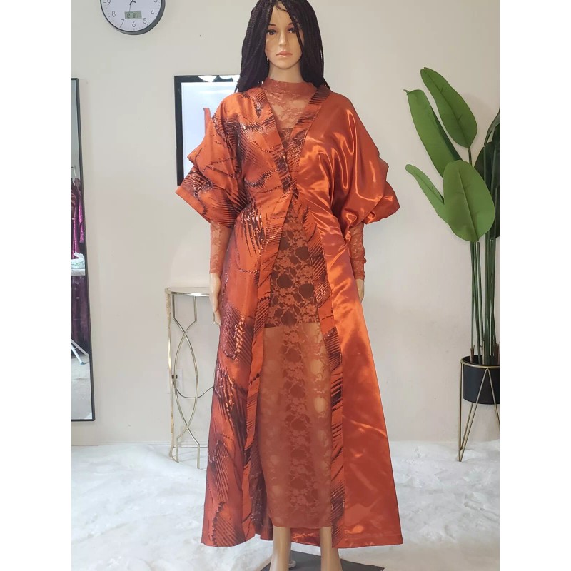 For Women Agbada Kimono, bubu chantily lace set, stylish Bubu
