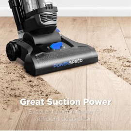 Eureka PowerSpeed Bagless Upright Vacuum Cleaner, Pet Turbo, Black