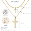 ZENI womens+clearance+sale,prime+deals+today+clearance, Dainty Cross Necklaces for Women, 14K Gold Plated