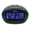 Equity by La Crosse 31022 Insta-Set LCD Alarm Clock, Black